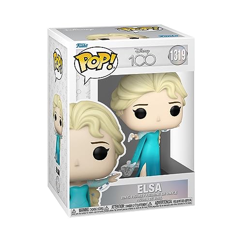 Funko Pop! Disney: Disney 100 - Elsa - Figura de Vinilo Coleccionable - Idea de Regalo- Mercancia Oficial - Juguetes para Niños y Adultos - Muñeco para Coleccionistas y Exposición