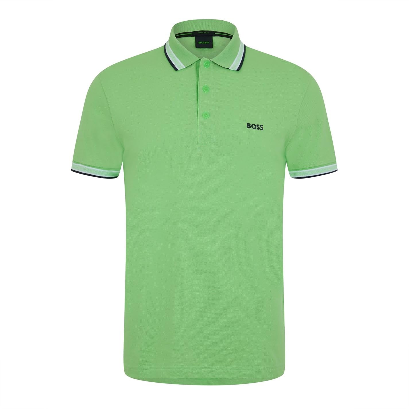 BOSS Mens Paddy Polo Shirt Bright Green XL