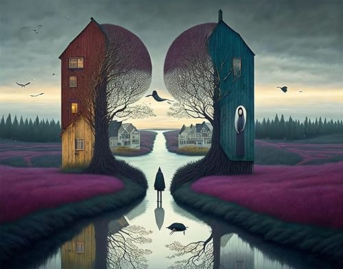 Affiches sur toile paysage routier nuageux 58x90 cm pour salon