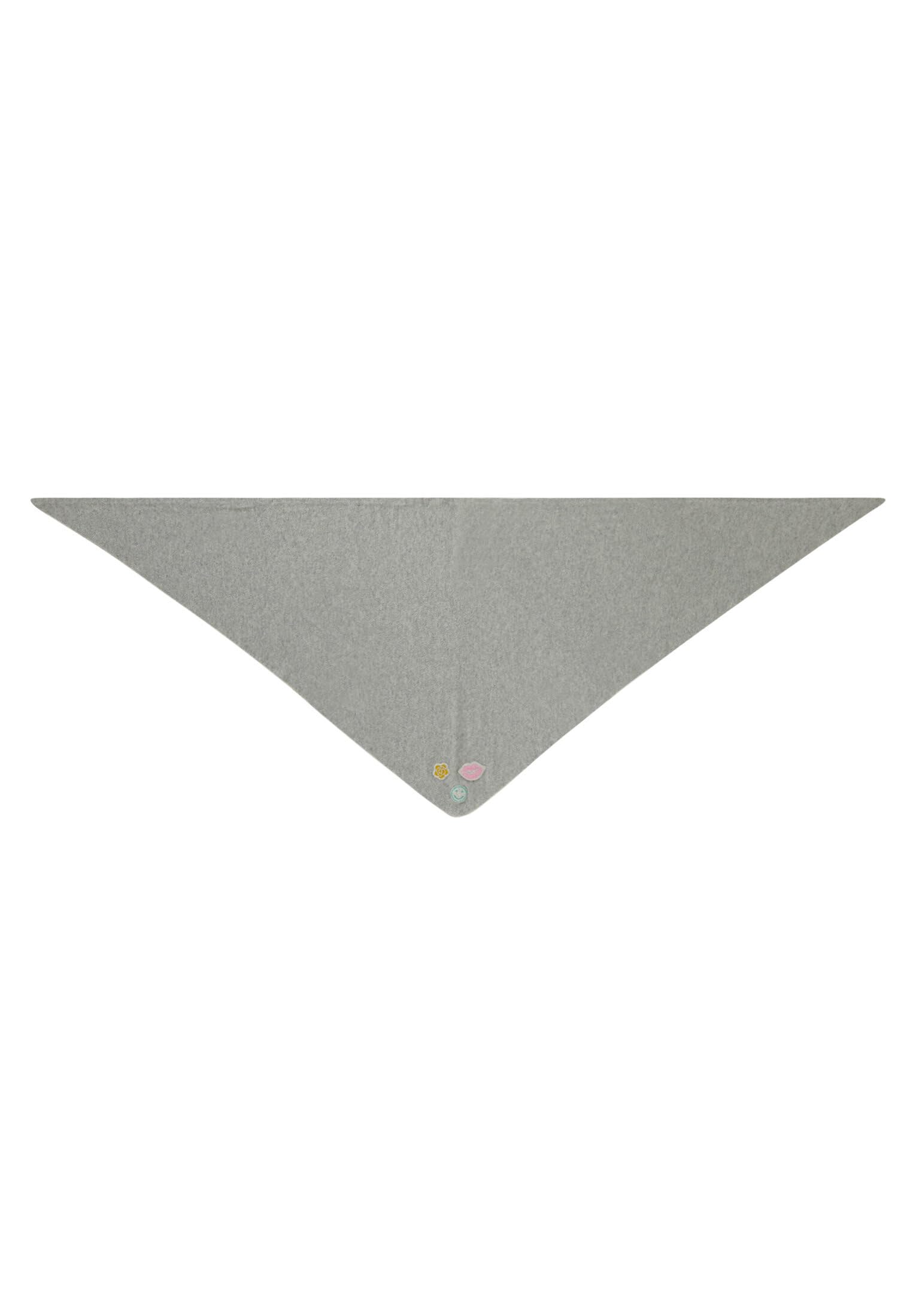 Cartoon Damen Winterschal mit Applikation ACC, Grau/Silber
