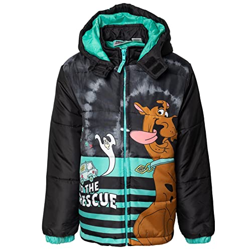 Scooby-Doo! Zip Up Winter Coat Puffer Jacket Little Kid to Big Kid
