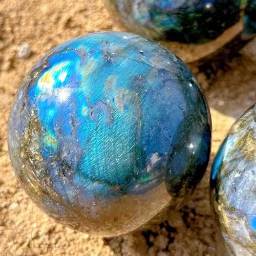 Labradorite Sphère 8cm contre le Stress pour Espace Zen - 6