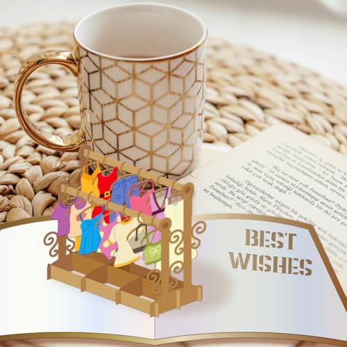 MAYJOYDIY 3D Hangers Clothes Cut Dies Clothes Metal Die Cuts Carbon Steel Cutting Dies Stencils DIY Crafts Template for DIY Scrapbooking Album Decorative Embossing Paper Card - Image 3