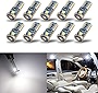 iBrightstar Newest Extremely Bright Wedge T10 168 194 LED Bulbs for Car Interior Dome Map Door Courtesy License Plate Lights, Xenon White