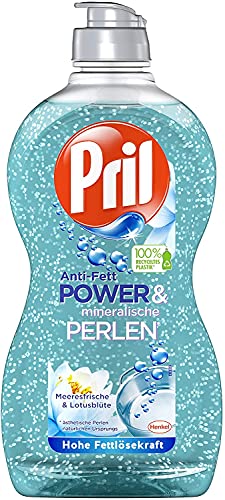 Pril Spülmittel Anti-Fett Power mit mineralischen Perlen 3 x 450 ml