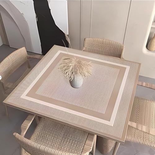 Tapete Beige Mahjong para Mesa con Bolsa, 90x90 cm miniatura 2