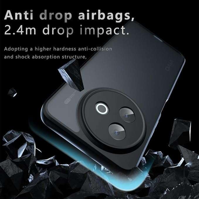 Image of Case Compatible with vivo Y39 5G,Traditional Cover, Shockproof,Stylish,Traditional Cover,dust Proof, Non-Slip, Anti-Fingerprint Bumper, Scratch-Resistant Protective Case.(Black)