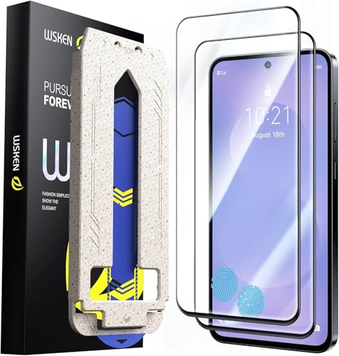 WSKEN für Samsung Galaxy S25 FE für Panzerglas - [Fingerabdruck Geeignet] 9H+Unzerbrechlich Militär-Sicherheitsglas Volle Abdeckung Displayschutzfolie Anti-Fingerabdruck Anti-Bläschen Fast Unsichtbar