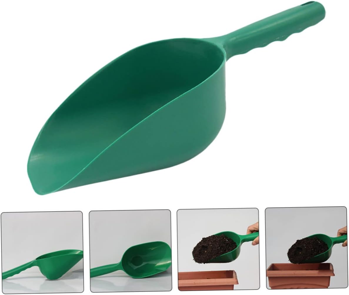 GANAZONO Thickened Garden Soil Scoop Lightweight Portable Planting Shovel for Potting and Planting Tasks 11.41X3.93X3.14 Inch