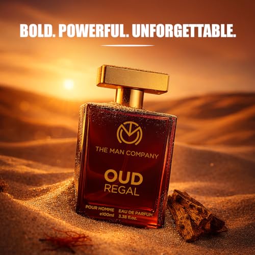 Image of THE MAN COMPANY OUD REGAL Perfume for Man | Long Lasting Bold Oud Perfume | Luxury EDP Fragrance with Saffron & Patchouli | Gift for Him | 100 ml | Anniversary fragrance gift | Valentine Gift Set For Man |