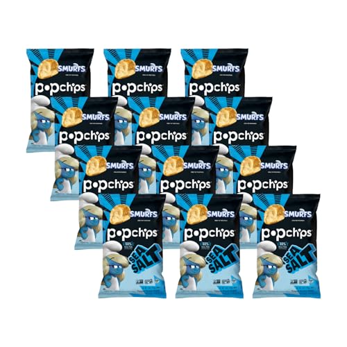 Popchips Potato Chips, Sea Salt, Gluten Free, 5 Ounce (Pack of 12)