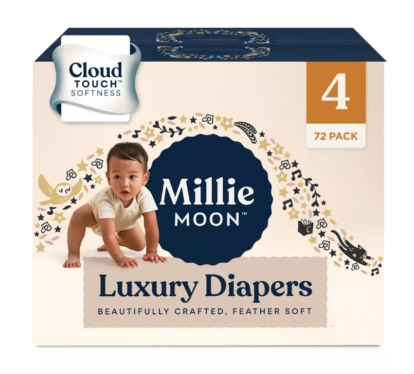 Image of Mille Moon Luxury Diapers Sizes 1-6 Luxury Diapers COUCHES DE Luxe Size 4-72 Diapers
