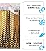 AMIFF Metallic Bubble Mailers 8.5 x 11 Inch, Pack of 10 Gold Bubble Mailers Metallic with Sturdy Adhesive Seal, Cushioning Opaque Metallic Bubble Envelope, Waterproof Foil Bubble Mailers