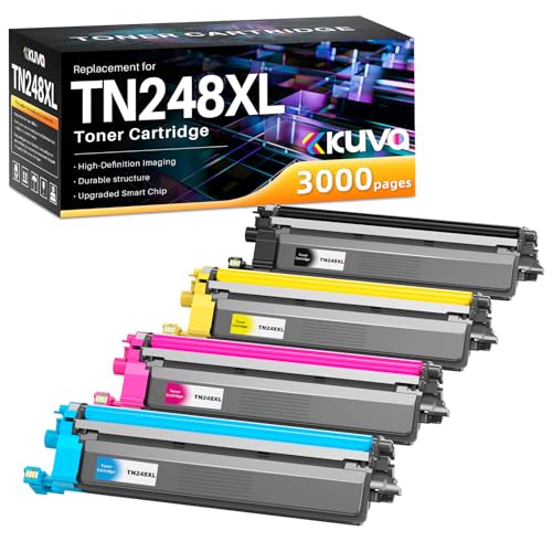 Cartouches TN248XL Kuva pack de 4 toners compatibles pour imprimantes DCP HL et MFC