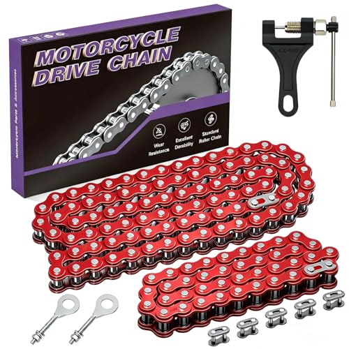 CILOYU 420 Chain Replacement for Mini Bike Coleman CT200U BT200X CT200U-EX Baja Warrior MB200 TrailMaster Massimo Predator 212 200cc 196cc 6.5hp Parts Front Jackshaft 42 Links and Rear Drive 90 Links