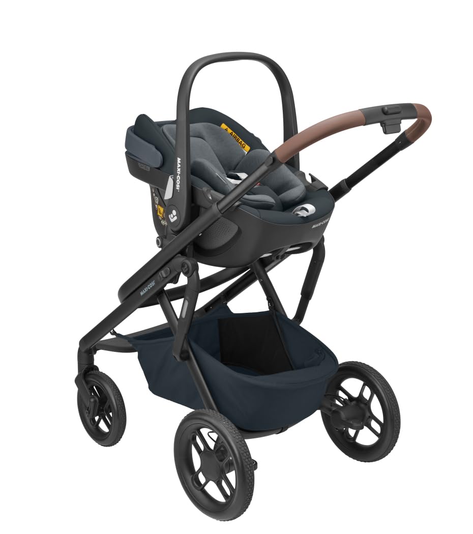 Maxi-Cosi Lila XP Plus Geländegängiger Kinderwagen 0–4 Jahre inklusive Babywanne mit Relax-Funktion Essential Graphite