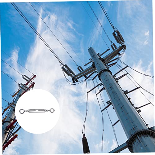 Tensor de cable de acero inoxidable con extremos en ojal, longitud ajustable miniatura 2