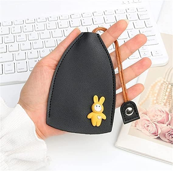 PU Leather Creative Pull Out Cute Large Capacity Car Key Case, Case Key Holder, Cartoon Pull Type Key Bag super large capacity(multicolour)-image-36