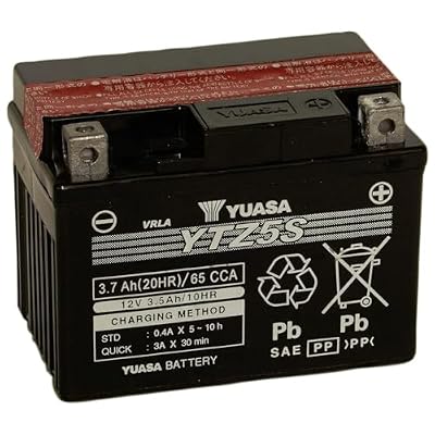 Yuasa YUAM62TZ5 YTZ5S-BS Maintenance Free YTZ High Performance AGM Battery with Acid pack