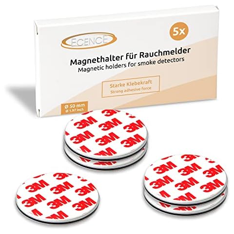 ECENCE Magnetic Smoke Detector Mounting Pads Cover