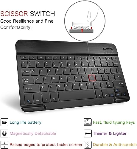 Image of typecase Keyboard Case for Redmi Pad Pro & Pro 5G (12.1 inch ONLY), Slim Lightweight Stand Cover, Magnetically Detachable Wireless Bluetooth Keyboard