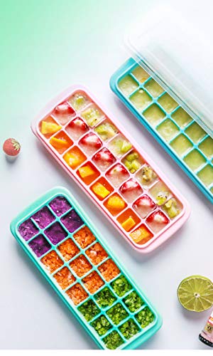 3 stuks ijsblokjesvorm siliconen ijsblokjeshouder met deksel, BPA-vrij, 36-vaks, ijsblokjesvorm voor cocktails, whisky… - Image 5
