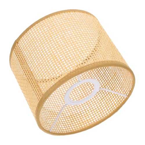 DOITOOL Rattan Lampenschirm Handgewebt Dekorativer Lampenüberzug...