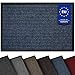 Produktbild comflor Hochwertige Fußmatte Blau 60x90 groß für Innen & Außen - Schmutzfangmatte rutschfest, waschbar & wetterfest - Fussmatte für Eingangsbereich & Aussenbereich - Läufer Flur dünn