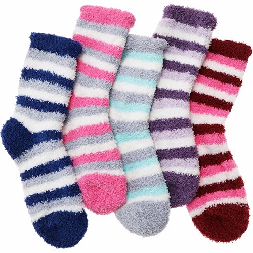 ANTSANG Womens Fuzzy Socks Fluffy Slipper Cozy Cabin Winter Soft