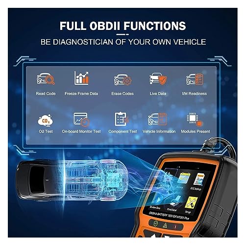 Scanner de voiture NT301 Plus et testeur de batterie avec lecteur de code