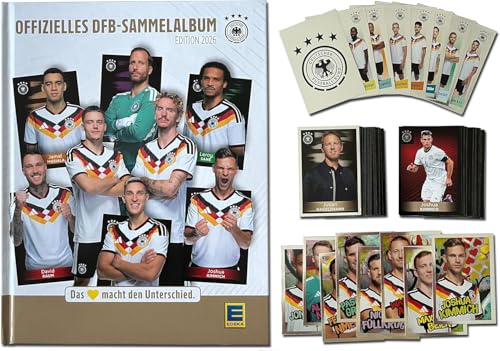 Komplettes Set: Alle 72 DFB-Sammelkarten + Offizielles DFB-Sammelalbum - Hardcover Edeka Edition 2026