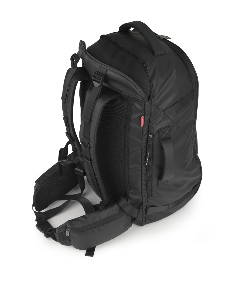 Gabol - Mochila de Viaje Multibolsillos Canada 34x61x35 cm con Capacidad 45 L y Peso 1,14 kg - 2 Compartimentos y Organizador Interno - Diseño Español en Poliéster Resinado - Negro