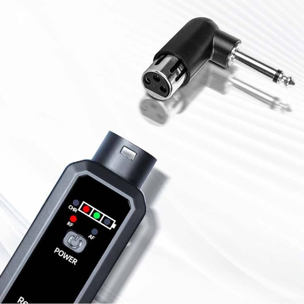 Microfono wireless UHF per sassofono e tromba, canali selezionabili, trasmissione a bassa latenza, perfetto per musicisti che si esibiscono dal vivo (1 in 1)