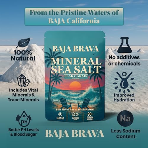 Baja Brava sal mineral en escamas orgánica 16 oz miniatura 3