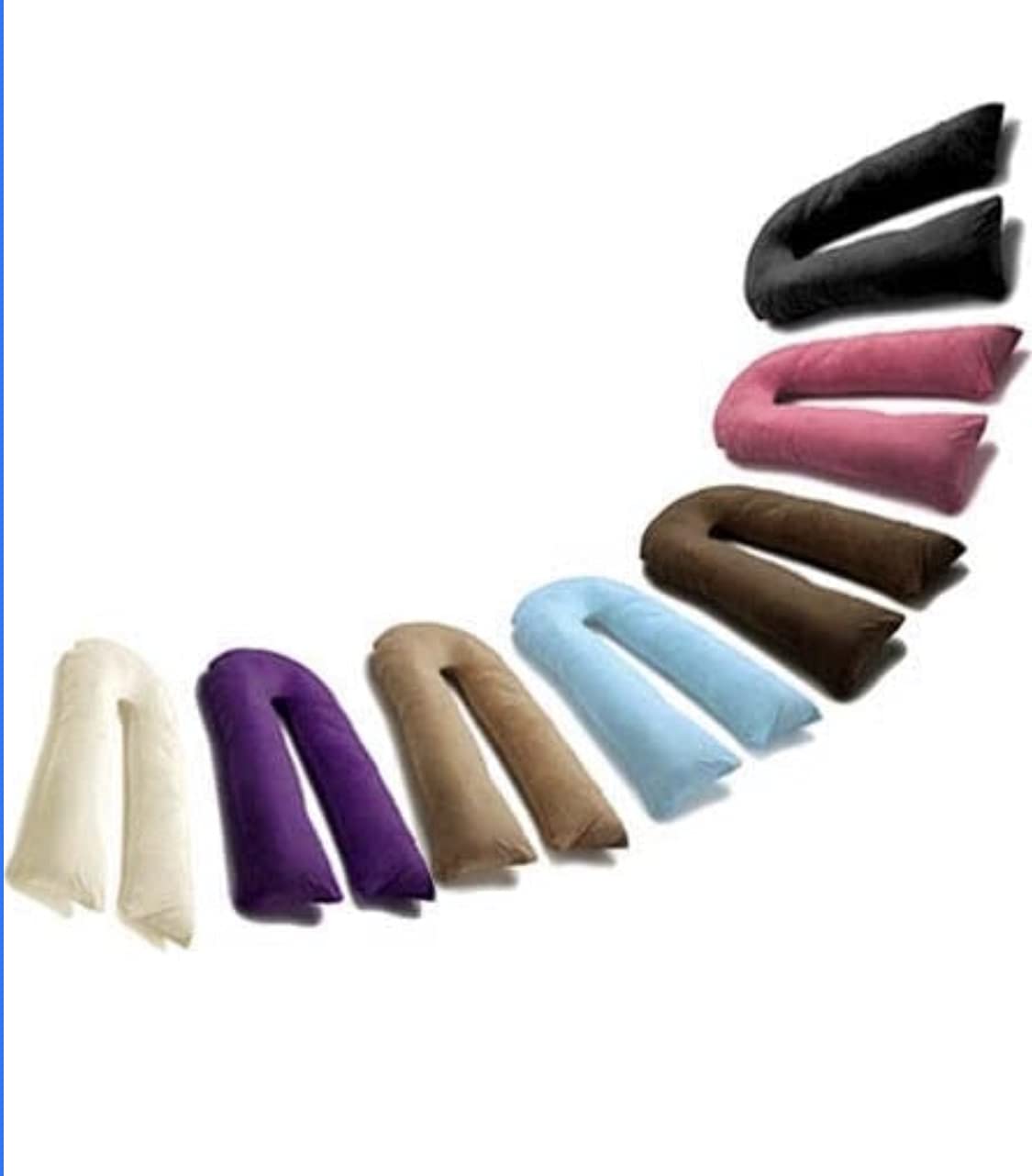 U SHAPE FULL BODY BACK SUPPORT EXTRA FILL NURSING 9FT PREGNANCY MATERNITY PILLOW UK MANUFACTURED (GREY)