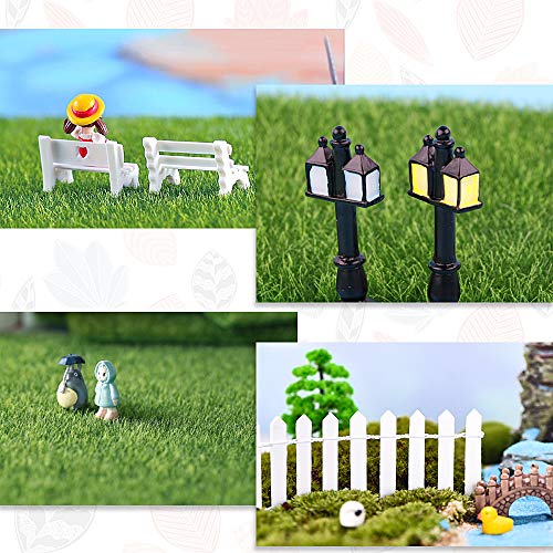 MEJOSER 9 PCS Accessori Miniatura Erba Miniature