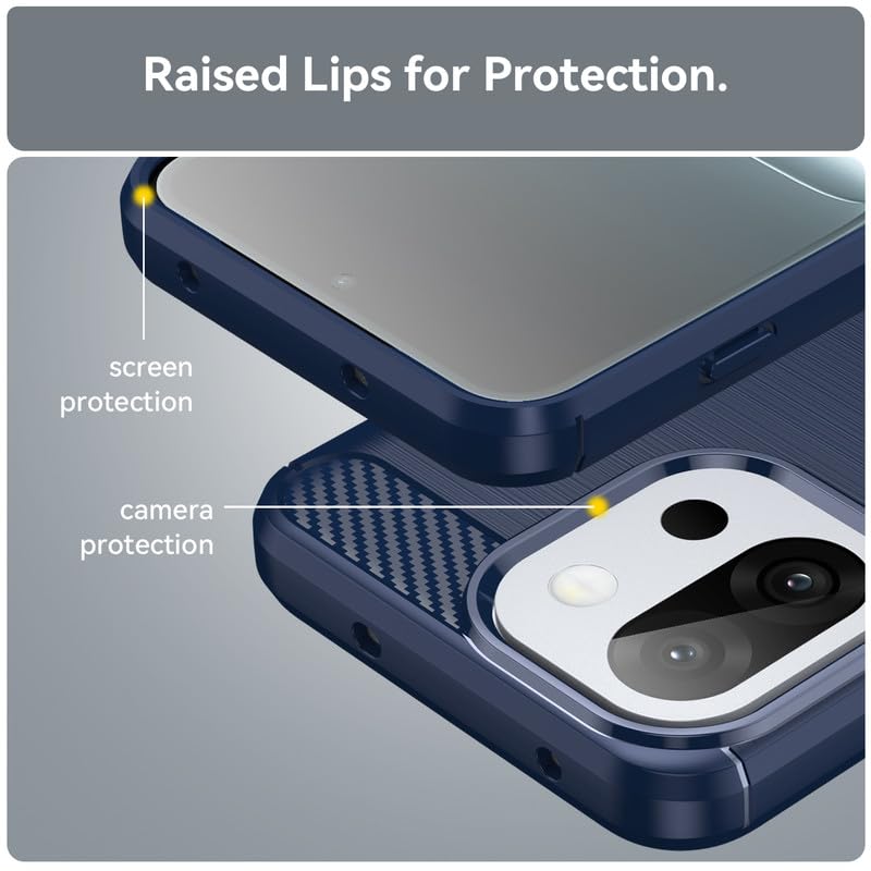 Image of Hybrid Carbon Fiber Back Case for OnePlus 13T (Blue)