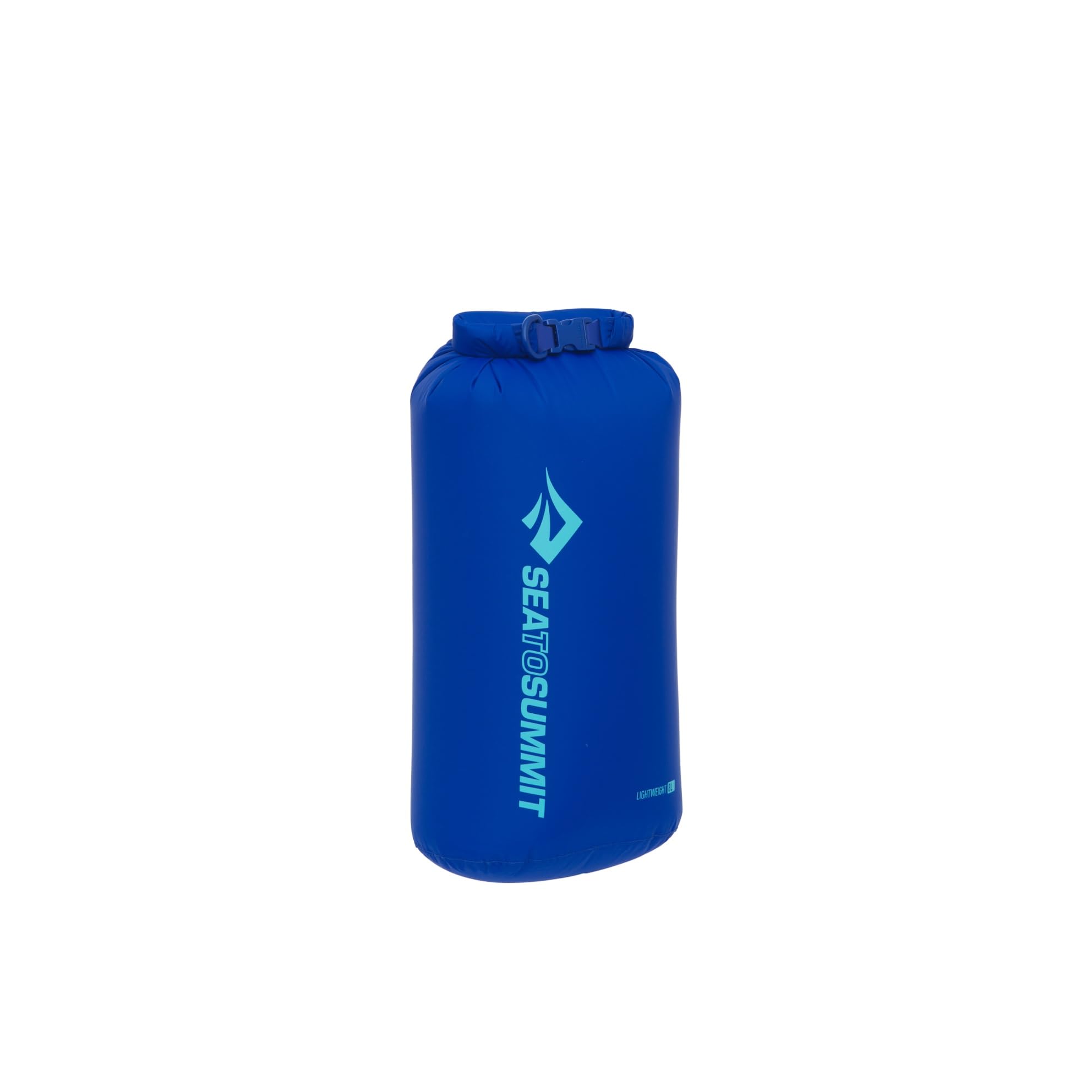 SEA TO SUMMIT - Lightweight Dry Bag M 8L - Waterproof Storage - Roll-Top Closure - Recycled Fabric - Base Lash Point & D-Ring - For Backpacking & Kayaking - 19.9 x 16.5 x 39cm - Surf Blue - 67g