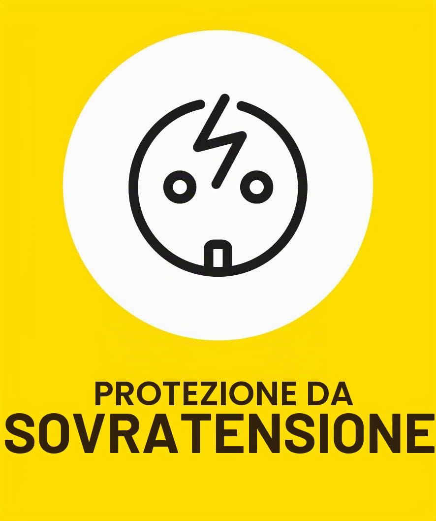 Ehmann 0207x00052301 Ciabatta elettrica con Protezione da sovratensione e Filtro di Rete, 5 Prese, cavo da 1,5m