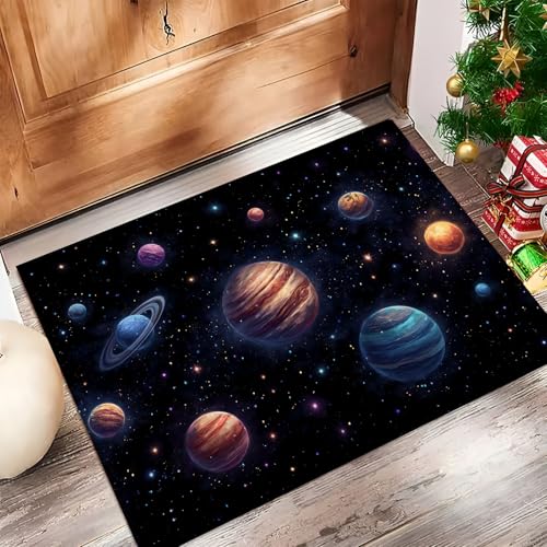 Felpudo para puerta de casa con escena planetaria ideal para balcón 4