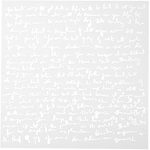 Crafters Workshop Plastic Template 6-inch x 6-inch Believe Script Cover