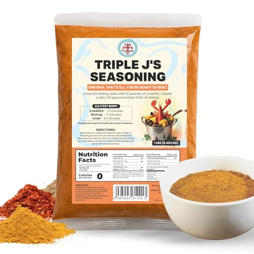 Triple J's Authentic Louisiana Crab Boil Seasoning – 1lb Cajun
