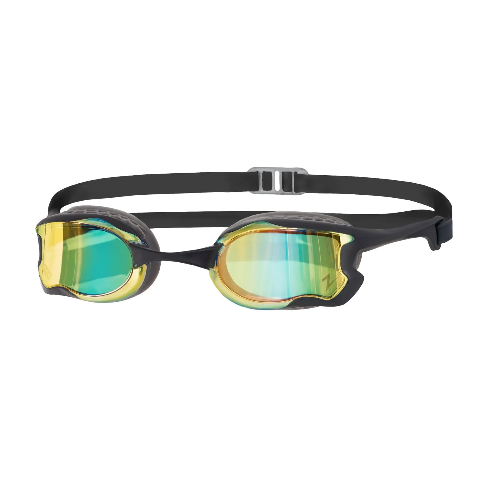 Zoggs Unisex Raptor Hcb Mirror okulary do pływania, szaro-czarne, rozmiar uniwersalny, szary czarny, jeden rozmiar