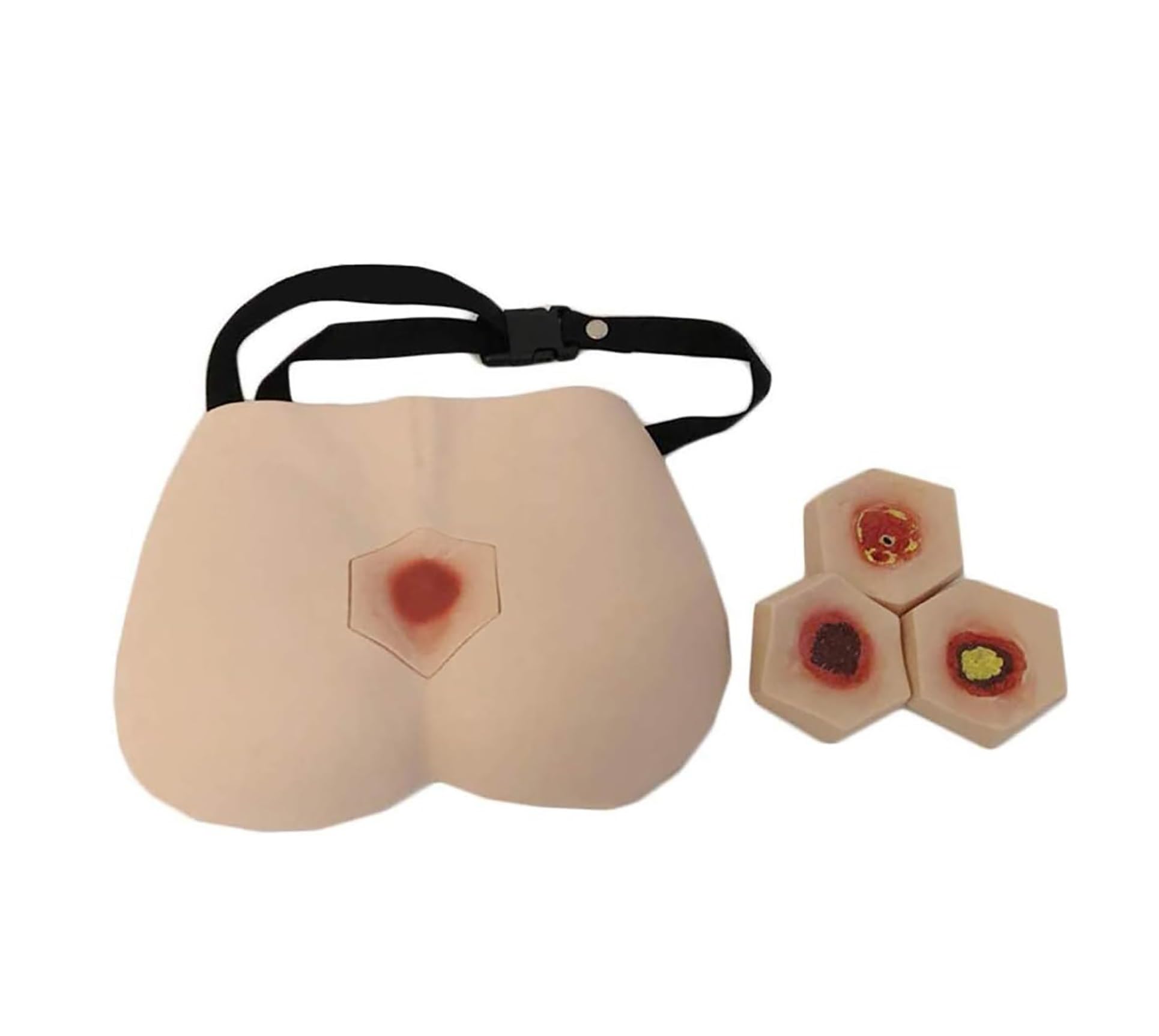 LUCEAE4 Stages of Bedsores - Decubitus Ulcer Care Model - Pressure Sore Simulator Nursing Model Decubitus Wound Care Model for Medical Training Practice Model