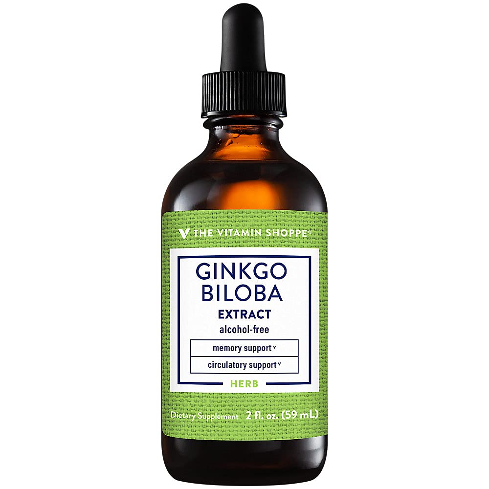 The Vitamin Shoppe Ginkgo Biloba - Memory Support, Mental Clarity & Circulation, Standardized Extract