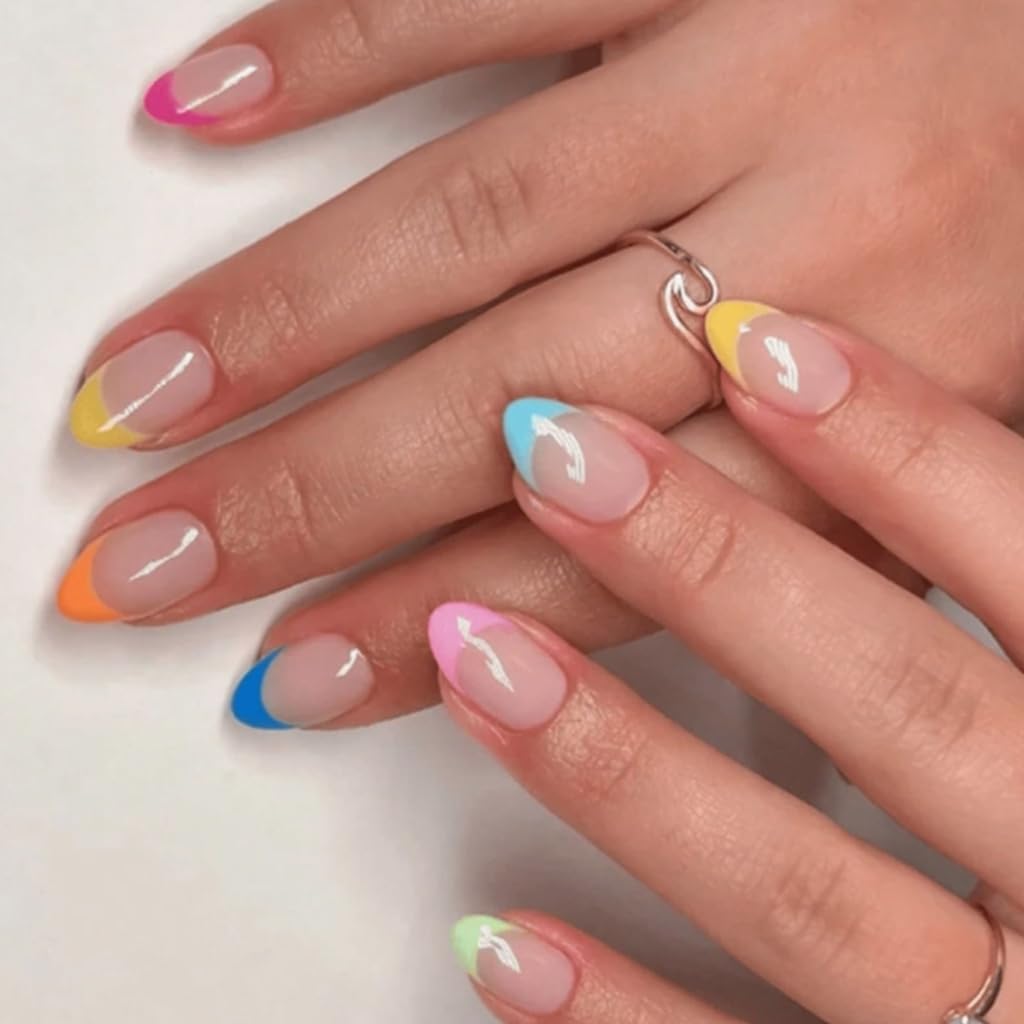 ,Fake Nails Stick Glues on Nails False Nails Acrylic Nails Artificial False Nails for DIYS Nails Designs