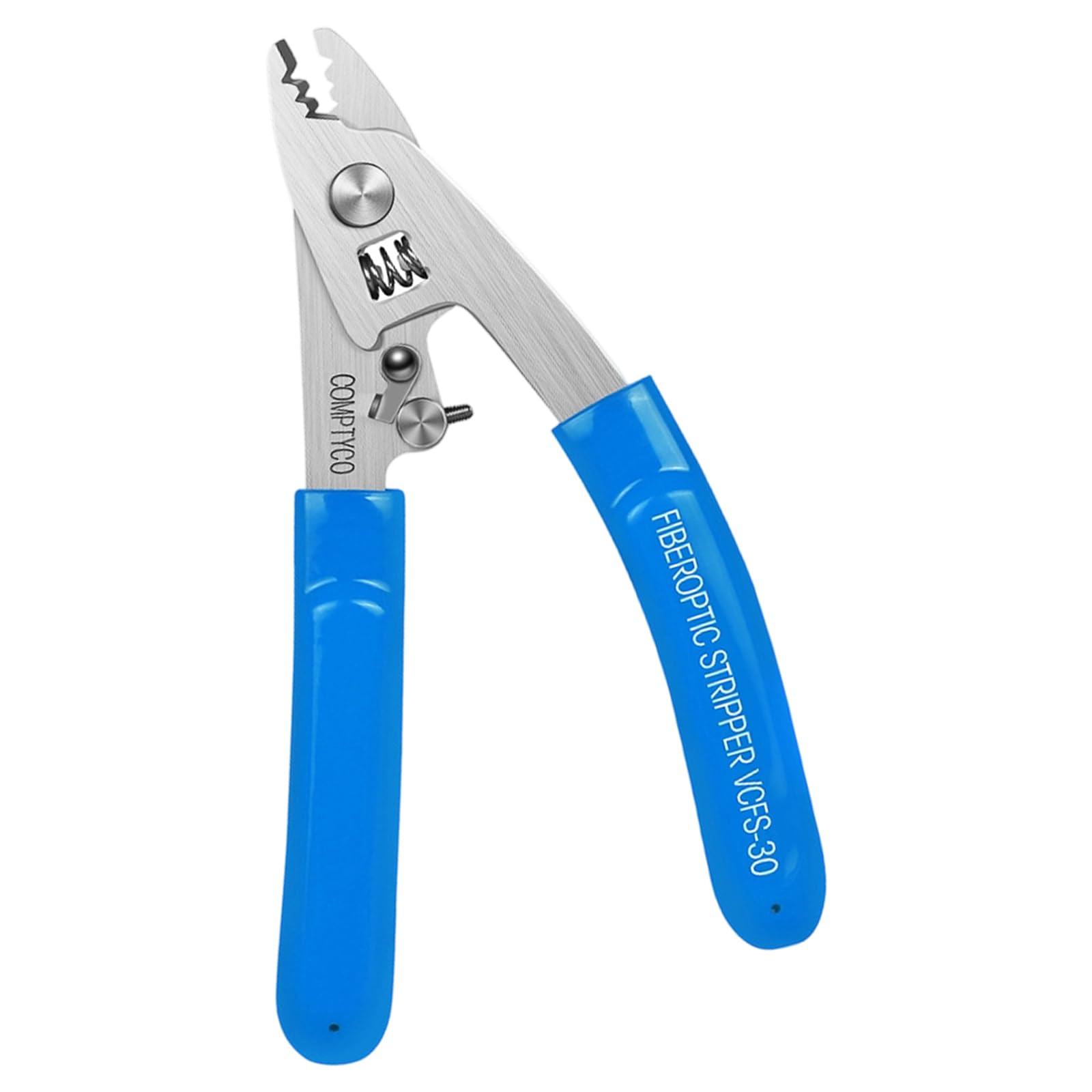 Piceioep Stainless Steel Three Port Optically Fiber Stripper Pliers Wire Stripper Tool Fiber Optically Stripping Plier Lightweight Ergonomic