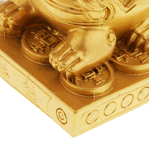 Homyl Feng Shui Pi Xiu Riqueza Prosperidade Estatuetas de Estátua parabéns presente dourado