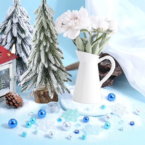 Cuentas de perlas flotantes sofisticadas para jarrones de Navidad 5
