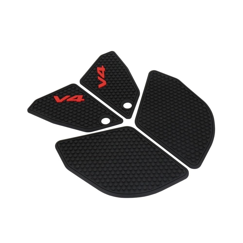 Ymyyqw Black - A Set Motorcycle Tank Pad Tank Pad Fuel Tank Grip Pads Knee Traction Modify Tank Anti-Scratch Pad For Panigale V4 For Panigale V4 Sp2 2022 2023